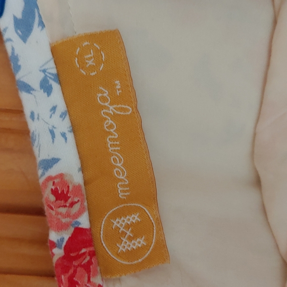 Cotton pleat front A line flowery dress size XL - Picture 5 of 6